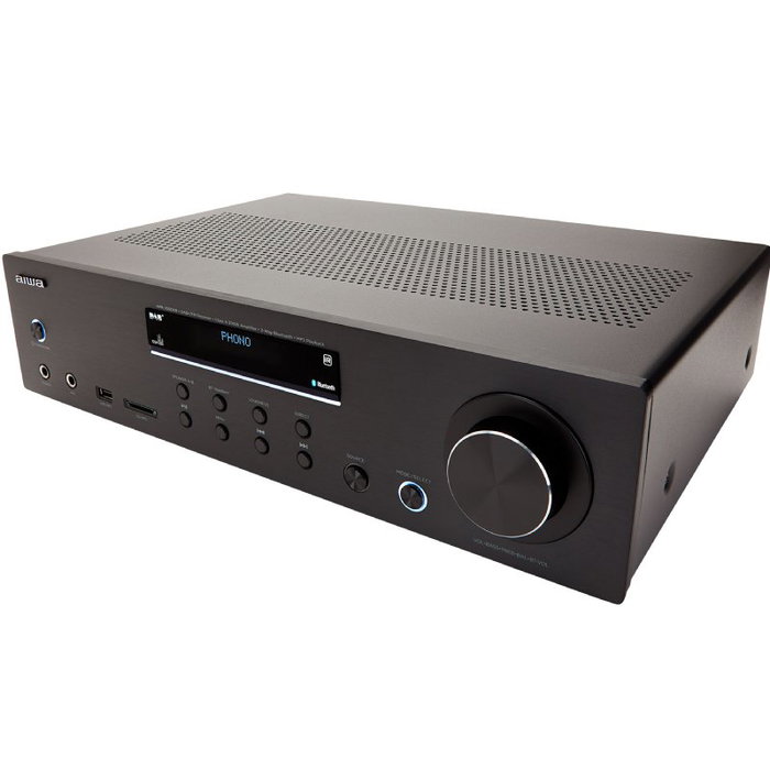 Aiwa AMR-200DAB/BK Amplificador Estéreo 200W con Bluetooth y DAB+